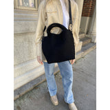 Black Woven Crossbody- Bag and Bougie