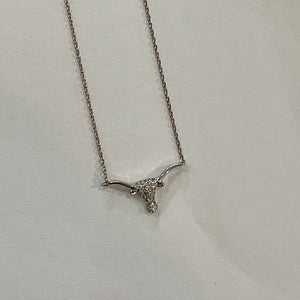 Kathryn Gold and Silver Longhorn Necklace