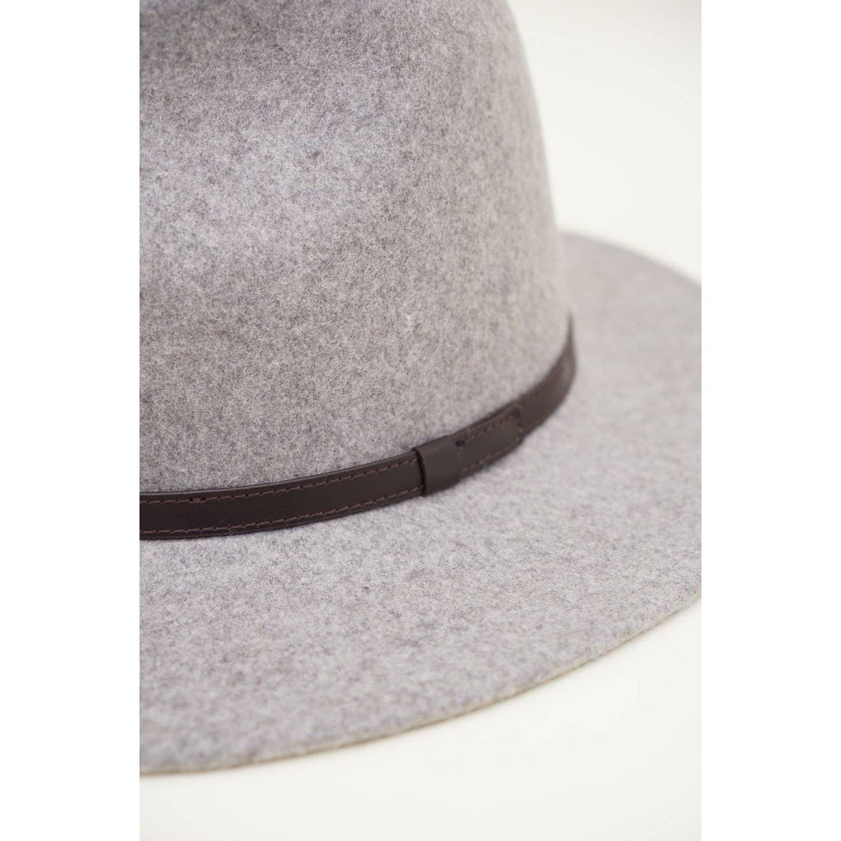 Olive & Pique Grey Barry Felt Panama Hat Adjustable 100% Wool s-l1200.jpg main image 3