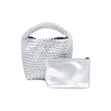 Sammy Silver Small Tote BC Bag with Strap