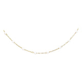 Addie Dainty Pearl Beaded Gold Necklace