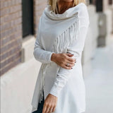 Carys White  Fringe Lovestitch Sweater-SALE