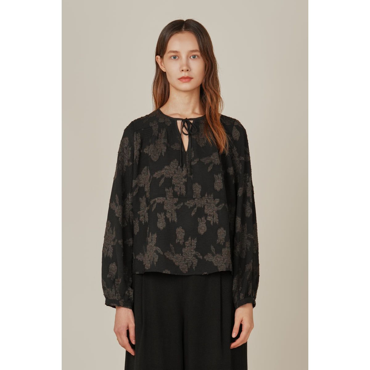 Esther Jacquard Grade and Gather Blouse – Fig Tree Jewelry & Accessories