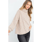 Lola Cream Turtle Neck THML Sweater-SALE