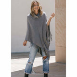 Alyn Soft Pullover Lovestitch Grey Fringe Sweater-SALE