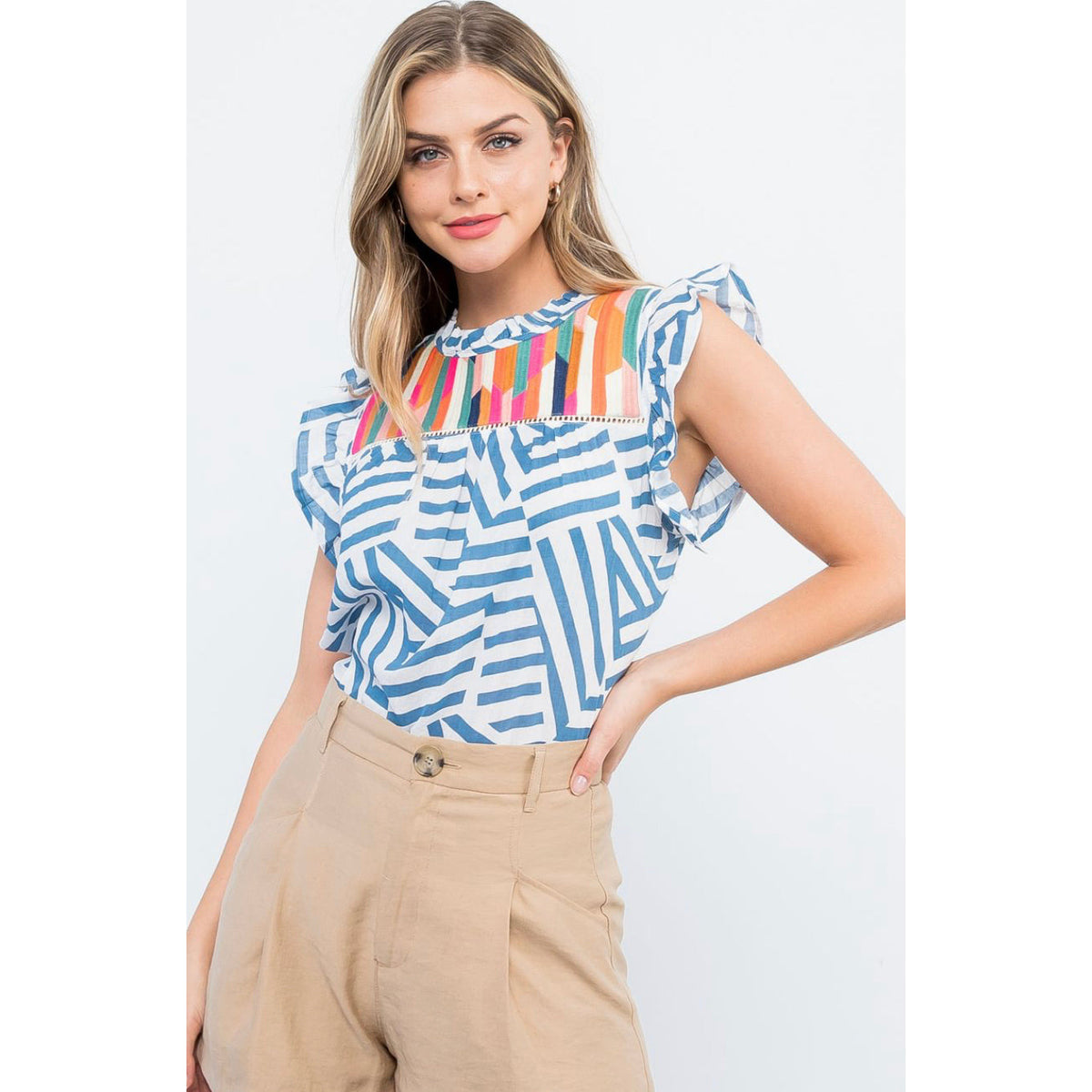 Celia THML Embroidered Top – Charlie West & Co.