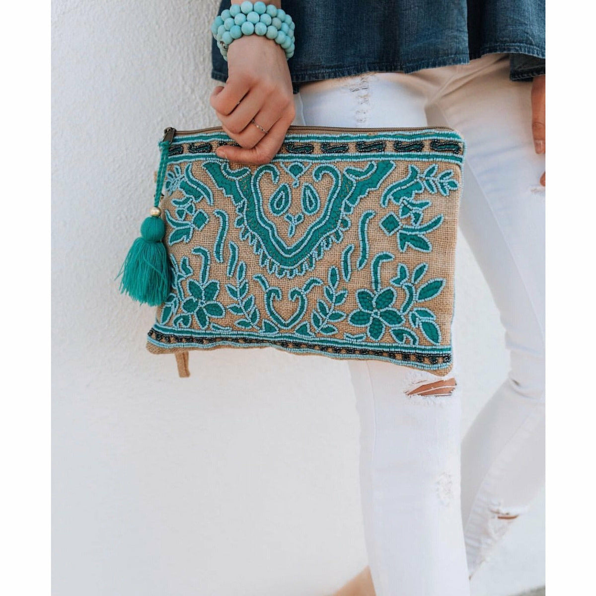 Lila Beaded Turquoise Bracelet Fig Tree Jewelry & Accessories