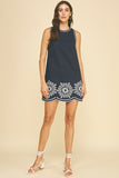 PINCH Mabel Floral Embroidered Mini Dress