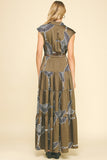 Carolina Print Tiered Maxi PINCH Dress
