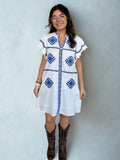 THML Sophia Short Sleeves Embroidery Dress