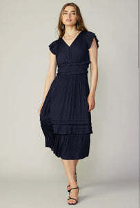 Elsa Pleated Midi Current Air Dress