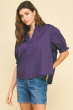 PINCH Paulina Ballon Sleeve Blouse Top