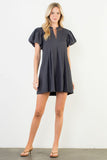 THML Blair Puff Sleeve Corduroy Dress-SALE