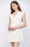 Kelly Eyelet Twist Front FATE Mini Dress