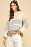 Iliana Color Block Soft Yarn PINCH Sweater