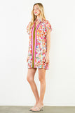 THML Paige Short Sleeve Flower Detail Dress