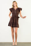 Gwen Short Sleeve V-Neck THML Dress