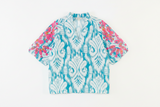 THML Felicity Floral Pattern Puff Sleeve V Neck Top
