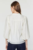 Sherrie Stand Collard 3Q Sleeve Current Air Blouse