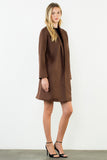THML Louisa Long Suede Coat