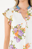 THML Vianney Flutter Sleeve Floral Dress