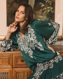 Trisha Floral Print Long Sleeve Current Air Blouse