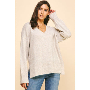 Yamileth Soft V Neck PINCH Sweater