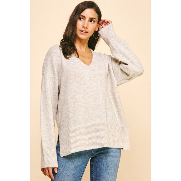 Yamileth Soft V Neck PINCH Sweater