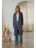 Misty Suede Skies are Blue Duster Jacket