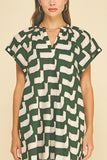 PINCH Carson Geometric Print Tunic Mini Dress