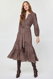 Madison Abstract Animal Printed  Midi Current Air Dress