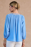 Shiloh Round Neck Current Air Blouse