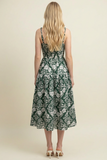 PINCH Isa Floral Printed Tiered Midi Dress