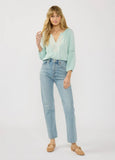 Lovestitch Harper Embroidered and Lace Trim Top