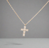 Gianna Quartz Cross Necklace