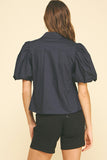PINCH Beatrix Bubble Sleeve Blouse Top