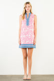 THML Acia Sleeveless Abstract Pattern Dress