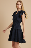 PINCH Isla Flutter Sleeve Mini Dress