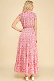 PINCH Avery Floral Print Tiered Maxi Dress