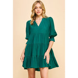 Piper V Neck Tiered Mini PINCH Dress