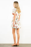 THML Sabrina Short Sleeve Floral Pattern Dress