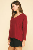 Lori Soft V Neck Knit PINCH Sweater