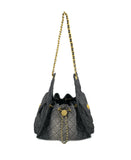 Amelie Black Denim BC Bag with Strap