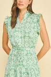 PINCH Charlie Floral Print Tiered Maxi Dress