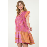 Angie Multi Print THML Dress