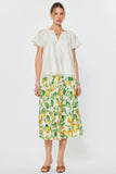 Eilijah Ivory Flutter Sleeve Current Air Blouse