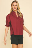 PINCH Renee Ballon Sleeve Blouse Top