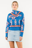 Yanya Long Sleeve Print THML Sweater