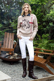 THML Lucille Horse Head Print Sweater