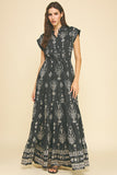 Adalynn Print Tiered Maxi PINCH Dress